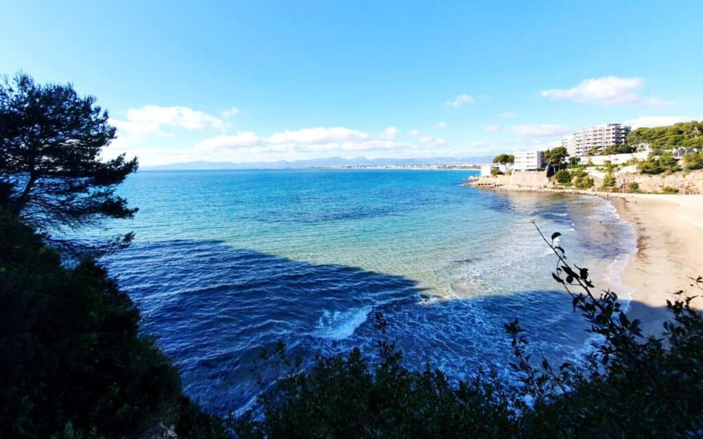 One of Salou's fascinating beaches.