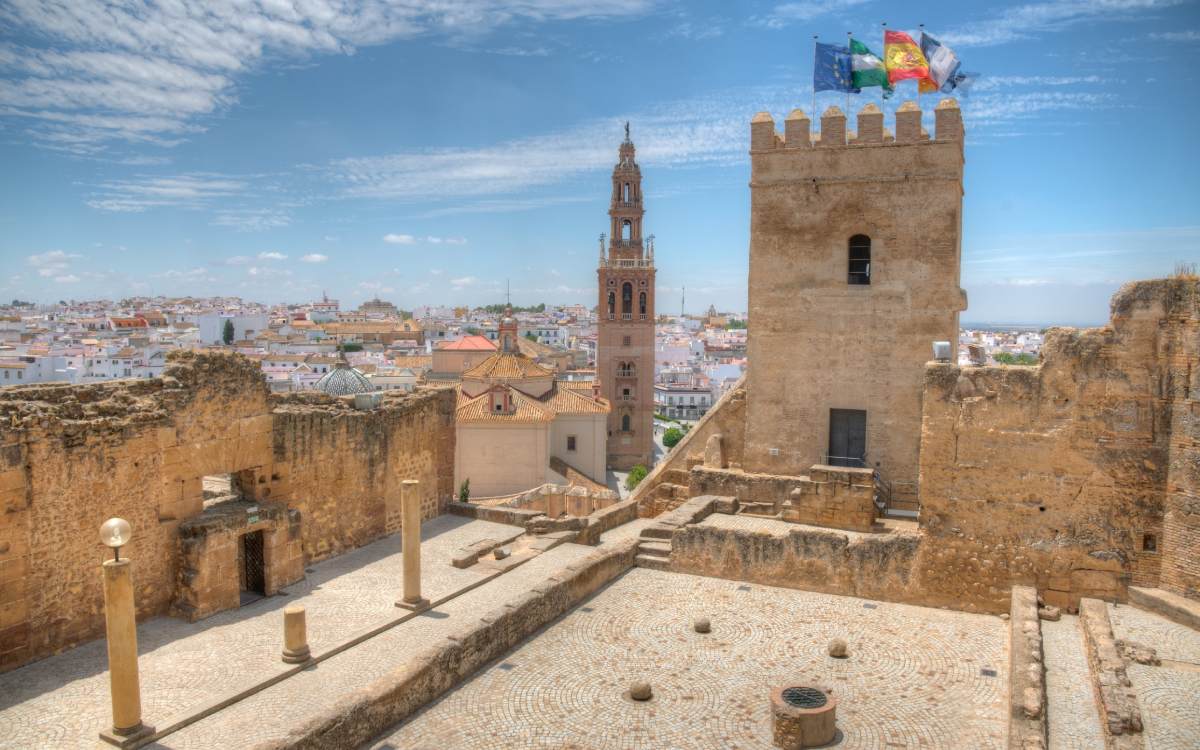 The fortress of Puerta de Sevilla in Carmona.