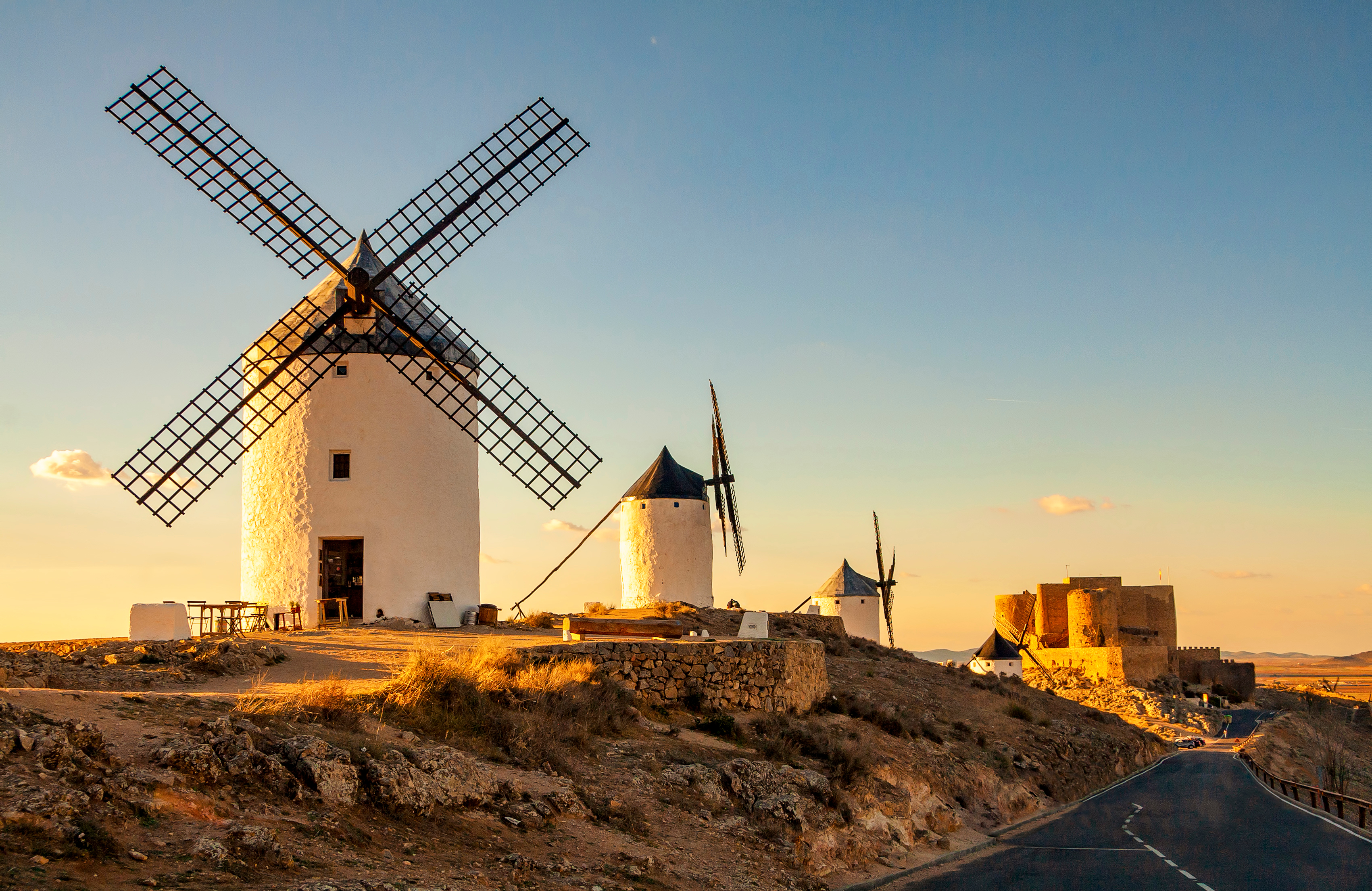 Windmills in Consuegra, Toledo.