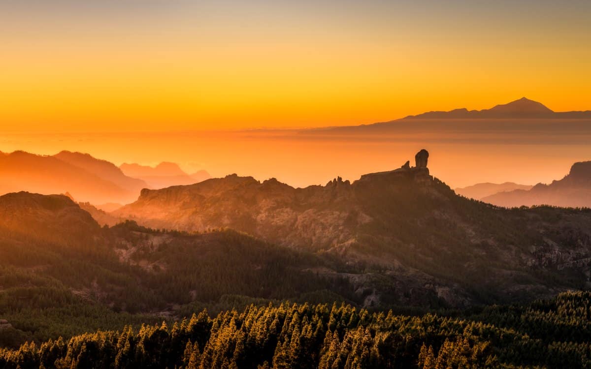 View from the highest peak in Gran Canaria.