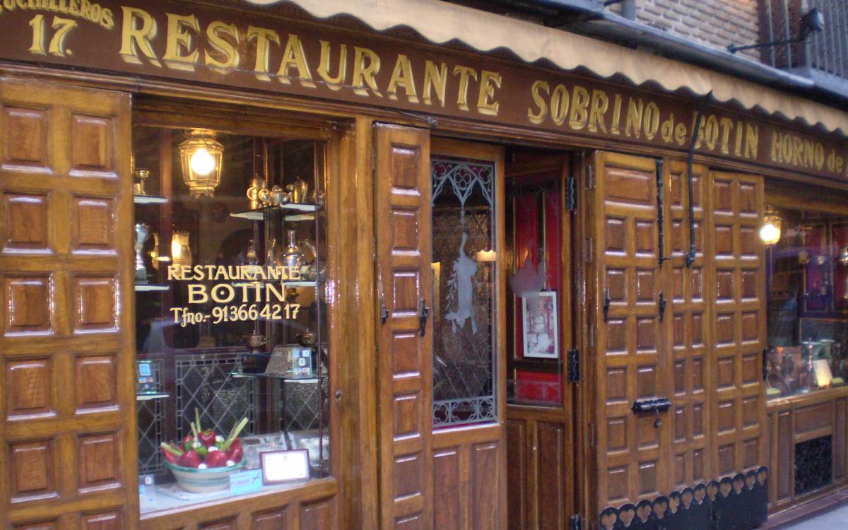 Sobrino de Botín, the oldest restaurant in the world.