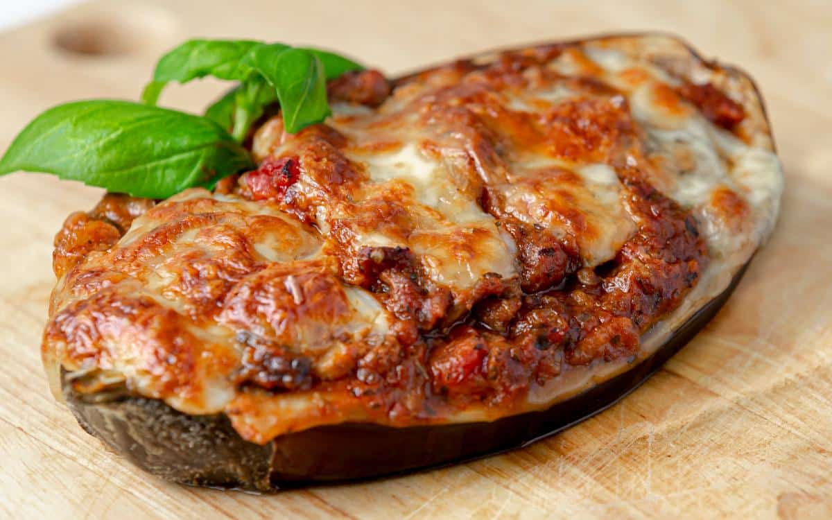 Stuffed eggplant.