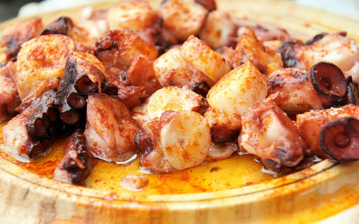 'Pulpo a la gallega' or 'pulpo a feira'.