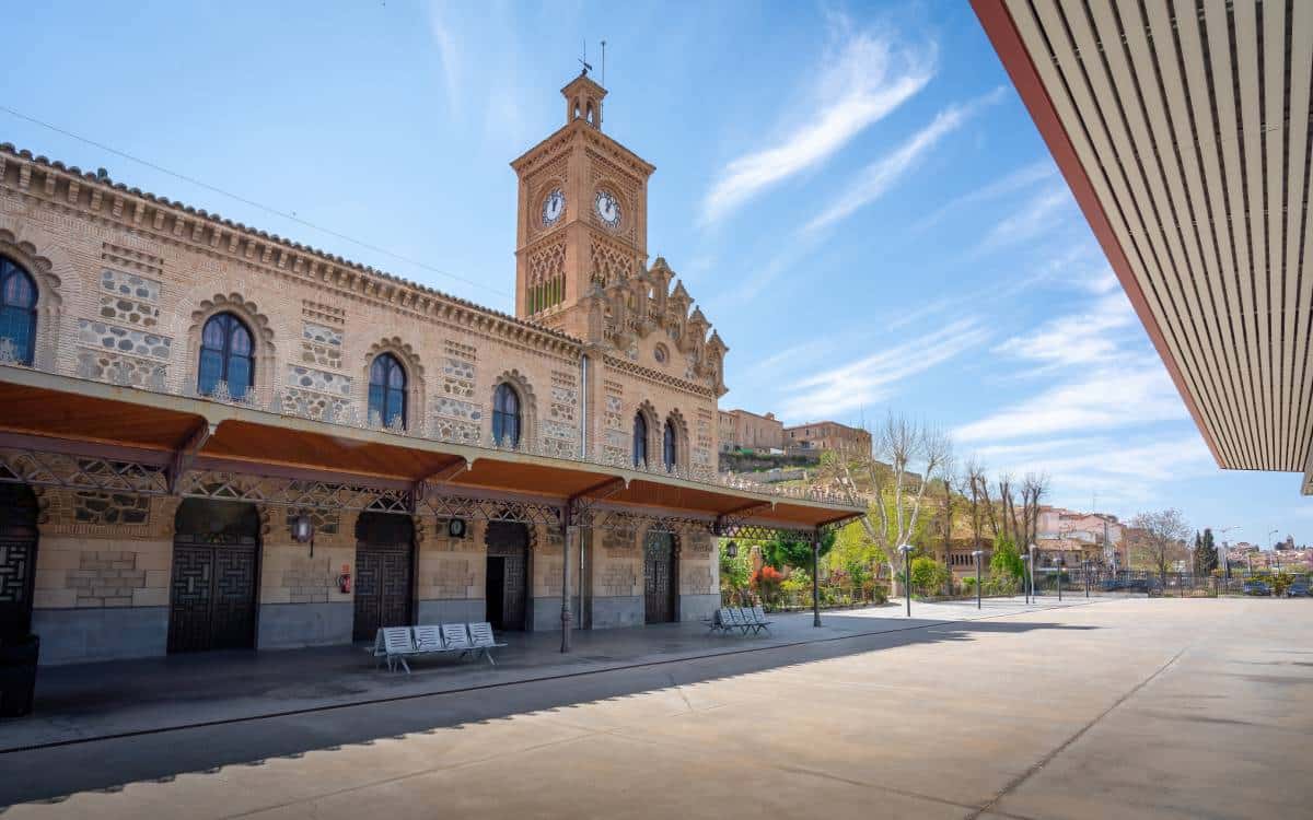 Outside of Toledo’s train station.