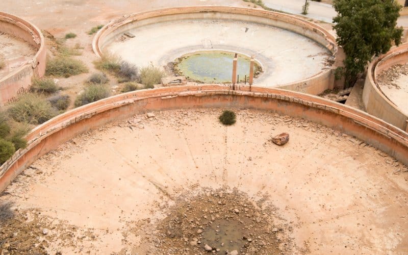 View of a gold mine abandoned years ago in Rodalquilar.