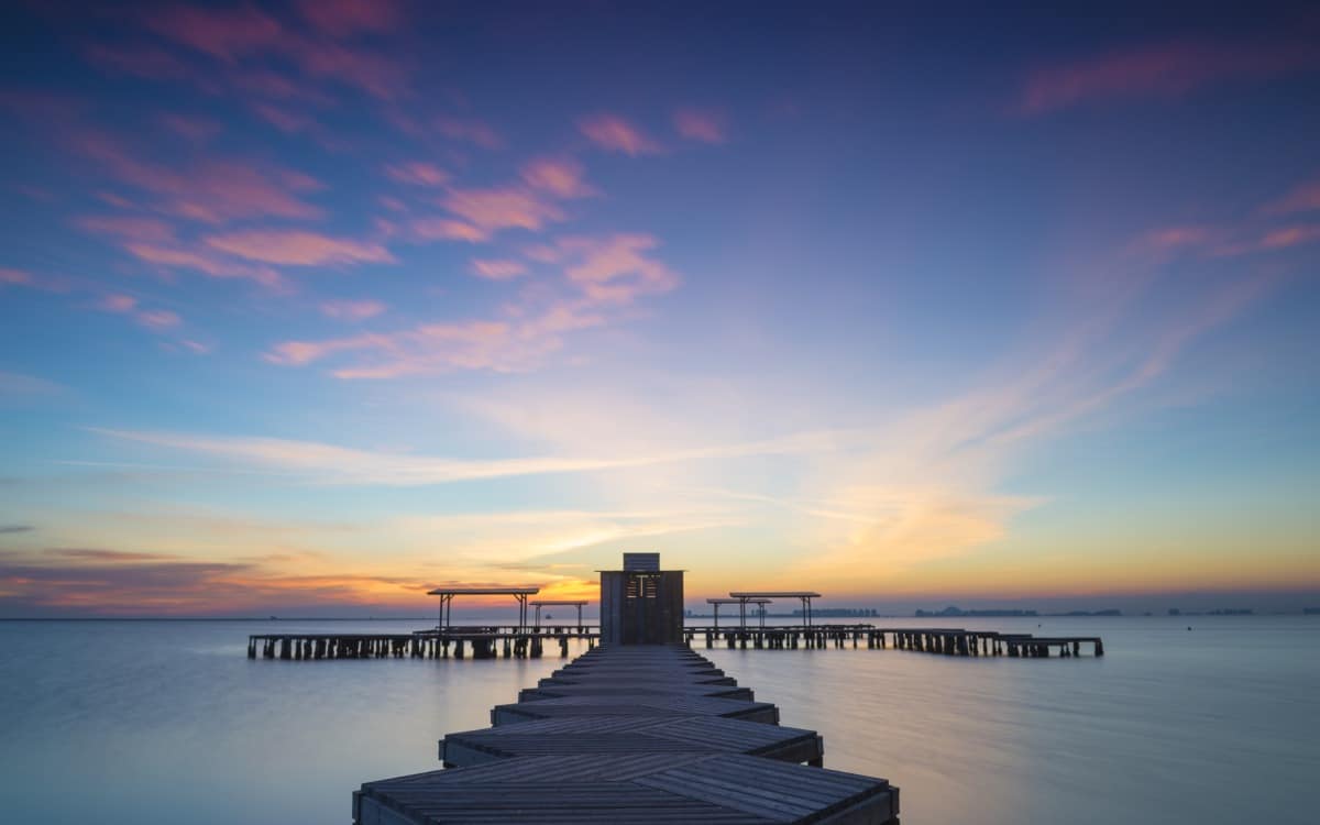 Sunrise at Mar Menor. 