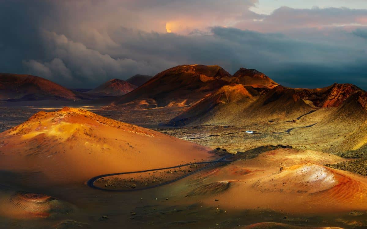 The Timanfaya National Park.