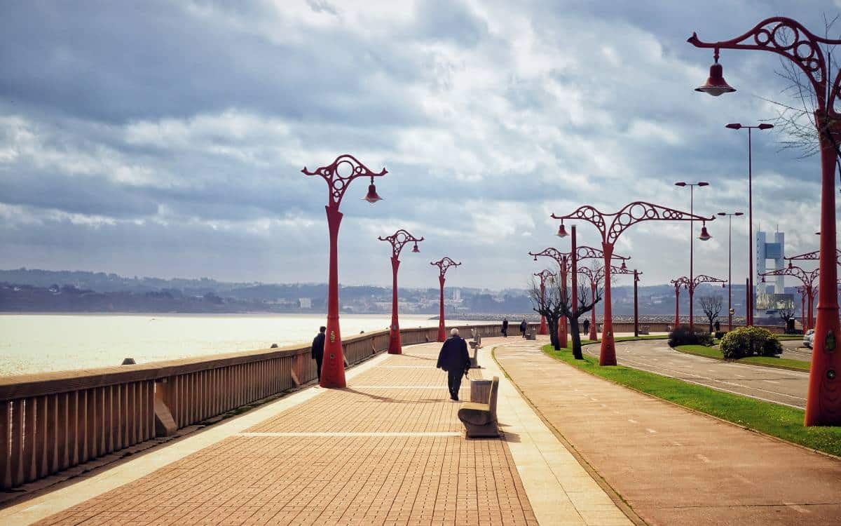 A Coruña's promenade.
