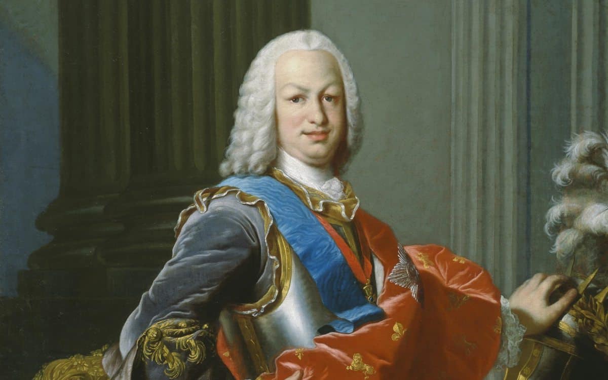 Portrait of the Spanish monarch Ferdinand VI.