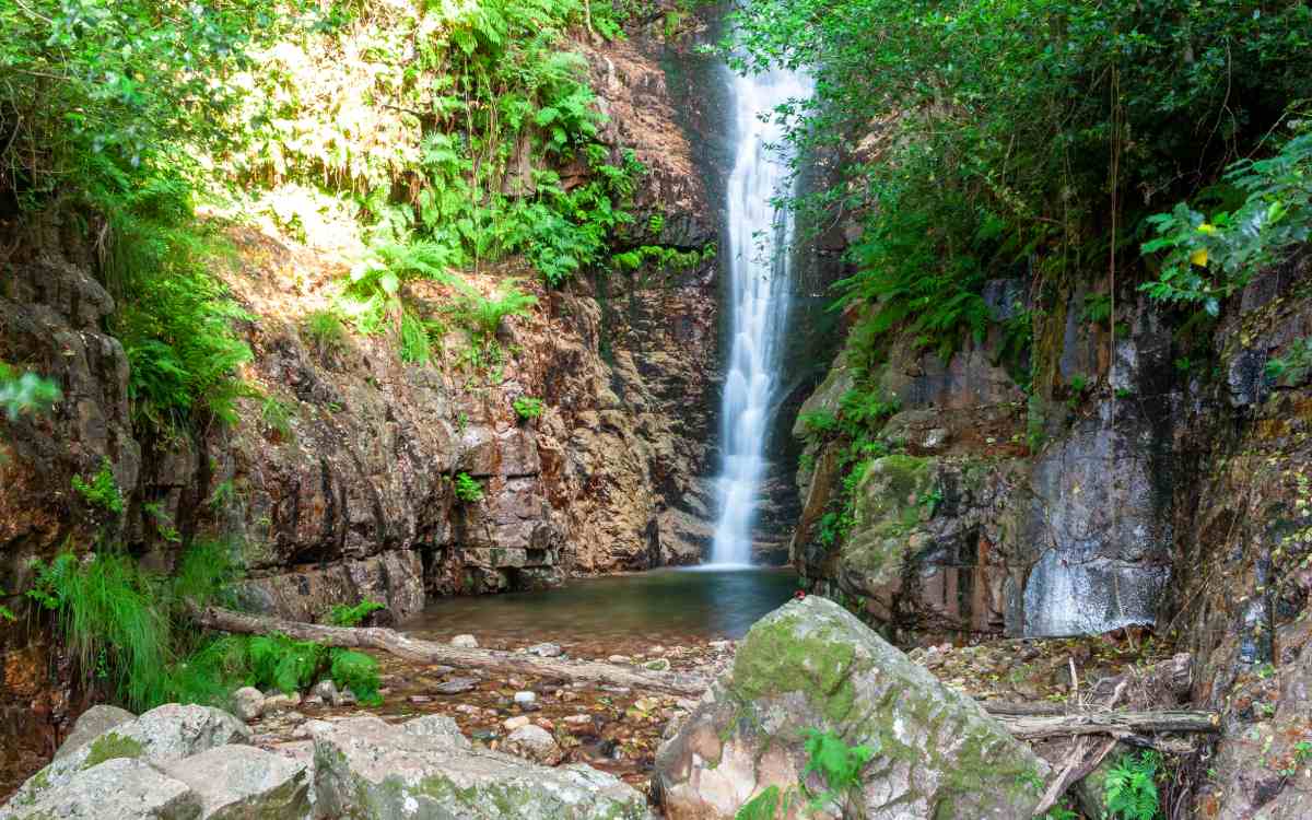 A waterfall in Cabañeros National Park.