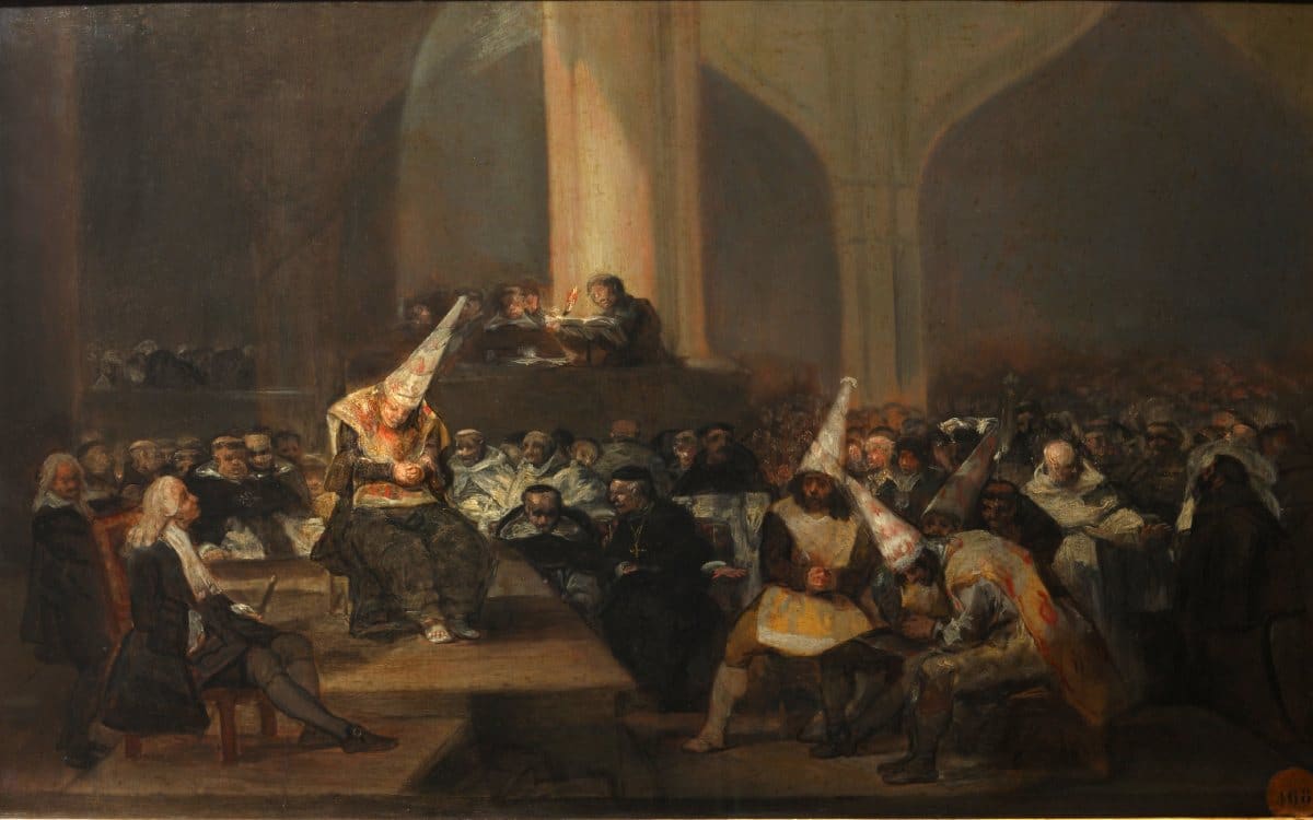 The Inquisition Tribunal by Francisco de Goya.