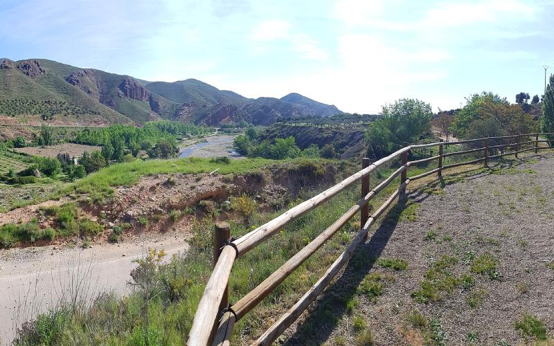 Route of the greenway near Arnedillo