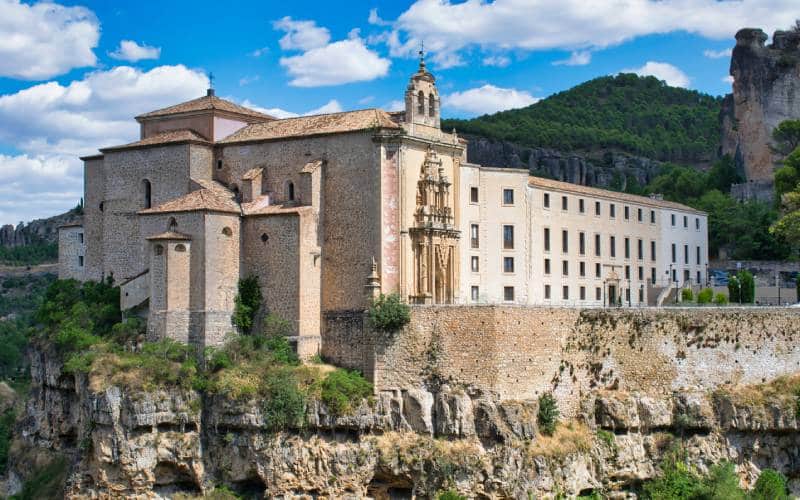 The monastery seems to hang from the mountains it’s settled in.