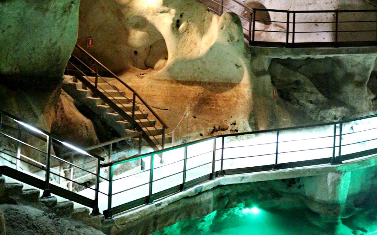 Inside the Cueva del Tesoro.