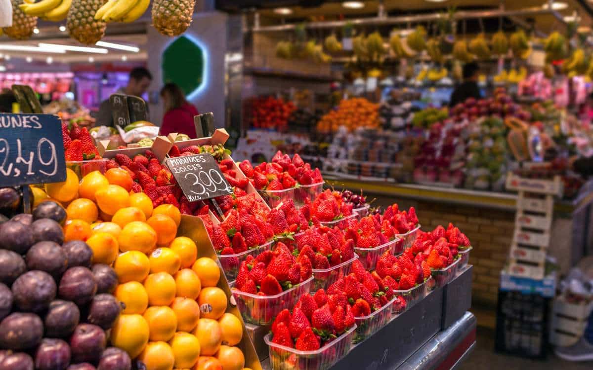 La Boqueria Market.