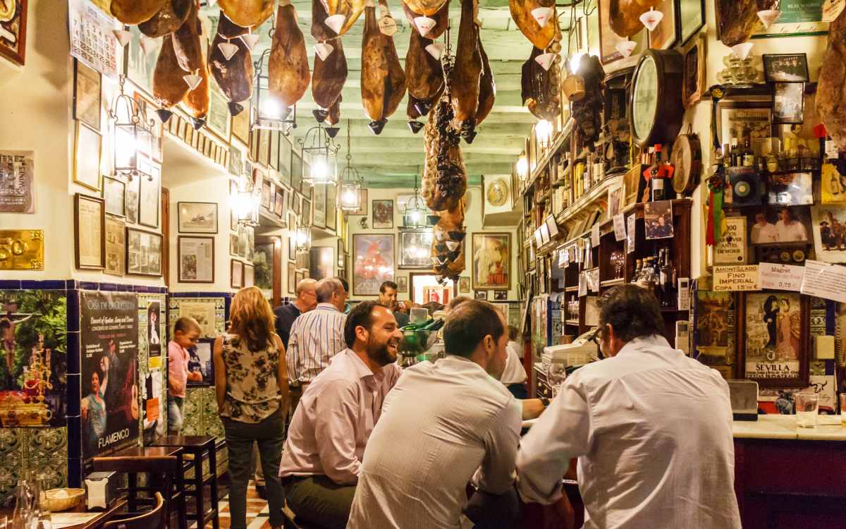 A tapas bar in Sevilla.
