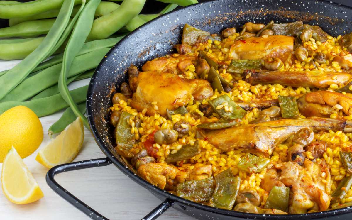 Valencian paella.