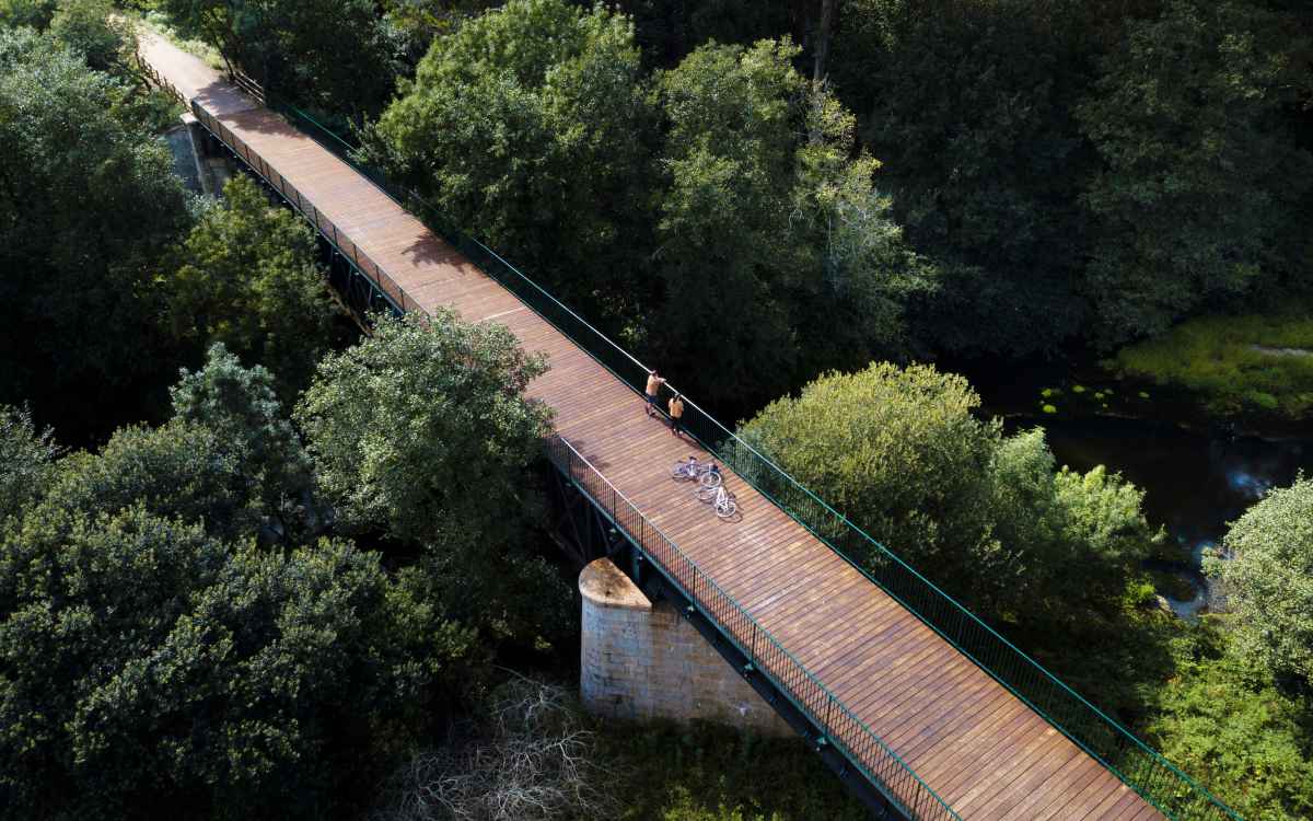 Vía Verde do Salnés over the Umia River
