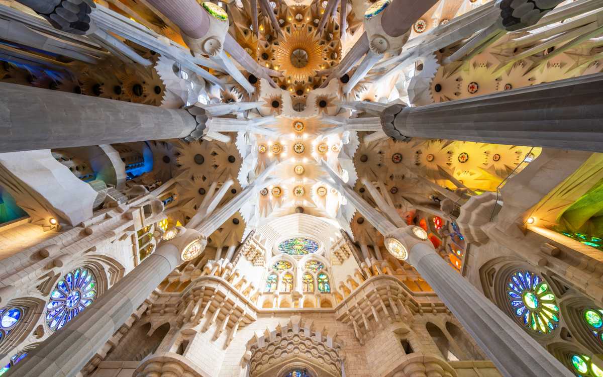 Interior of the Sagrada Familia