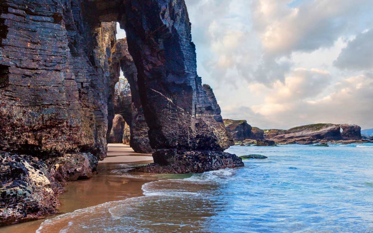 Beach of the Cathedrals, in Ribadeo (Galicia)