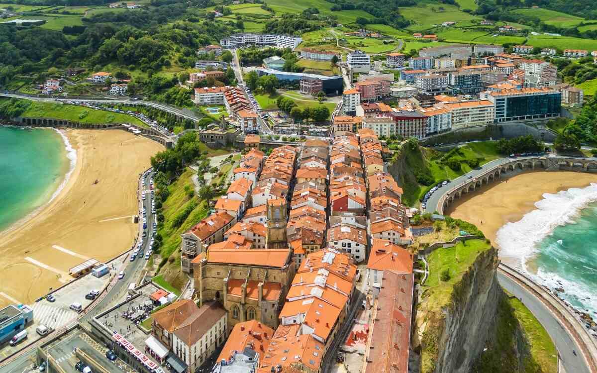 Aerial view of Getaria