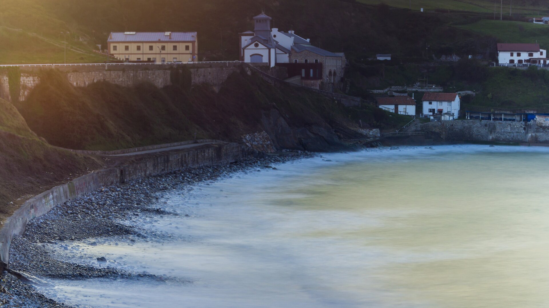 View of Arnao Beach