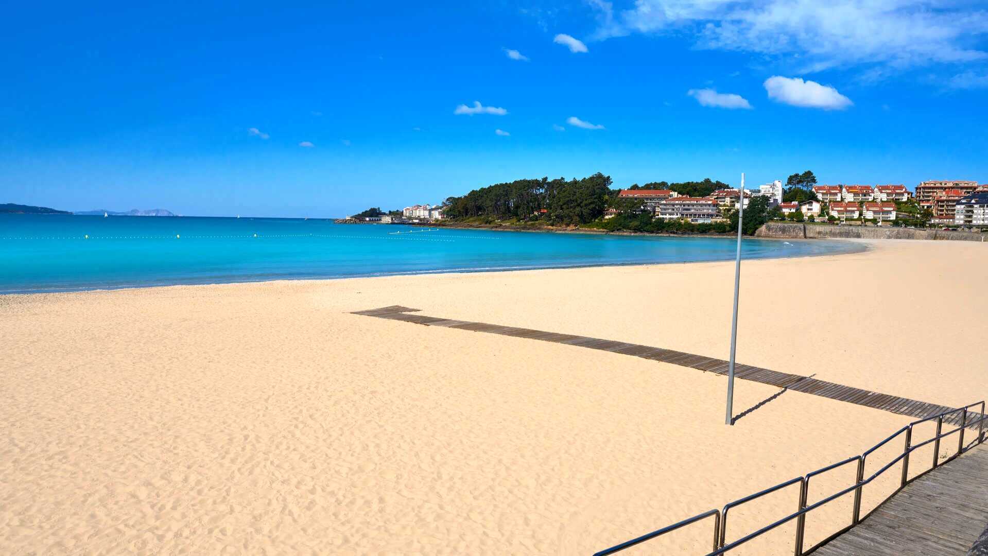 Silgar Beach in Pontevedra Province. | Shutterstock