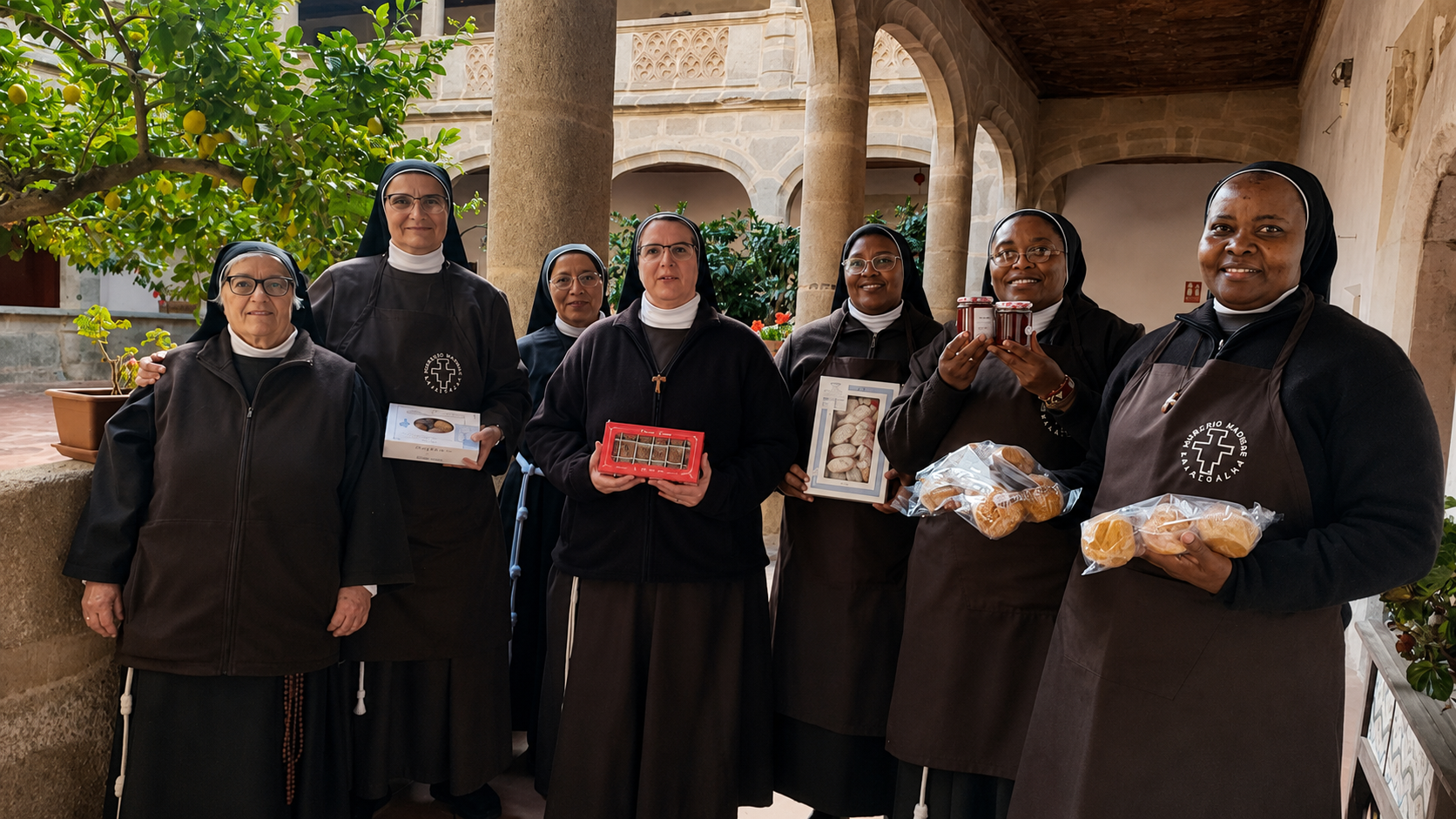 The Poor Clares with their traditional confectionaries. | Hermanas Clarisas